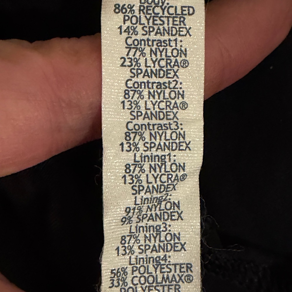 💜Rare NWOT Lululemon Manifesto Black Text Print Mini Skirt - Picture 11 of 11